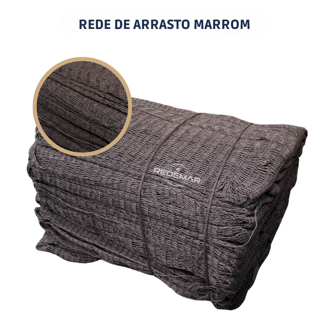 Rede de Arrasto Marrom Polietileno (PE)
