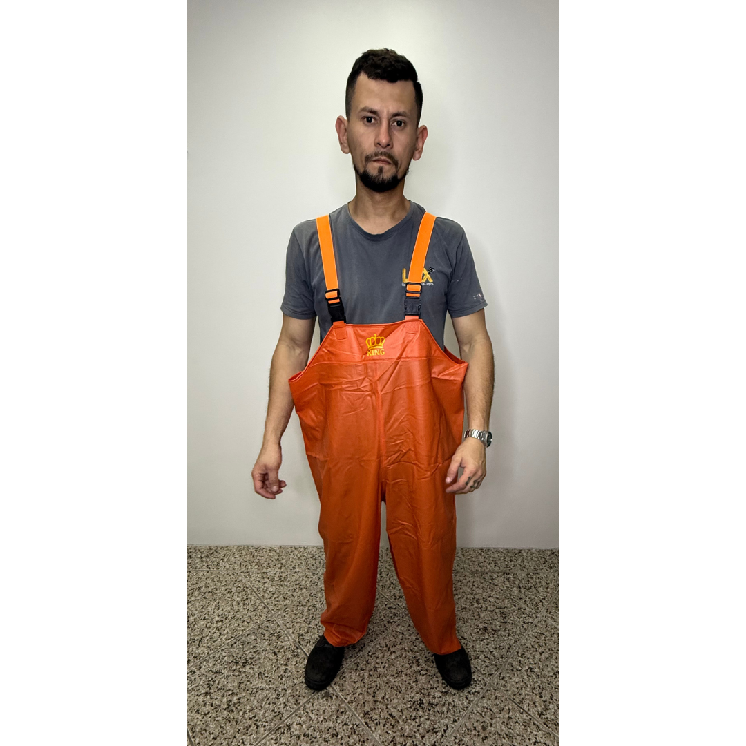 Jardineira Impermeável Laranja