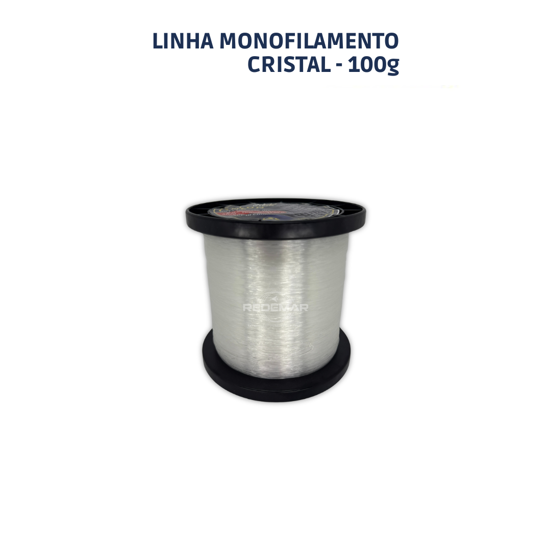 Linha Nylon Mono para Pesca (PA - Poliamida) - Rolo 100 gramas