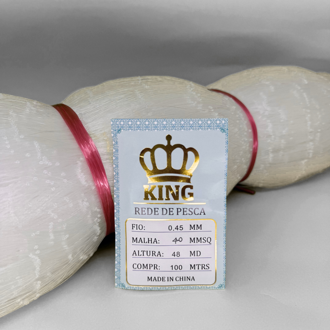 Rede Pesca Mono VIRADA - Fio 0.45 (Branca)
