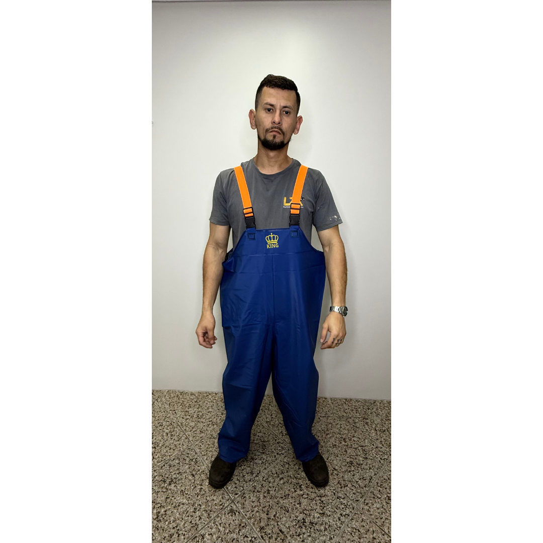 Jardineira Impermeável Azul