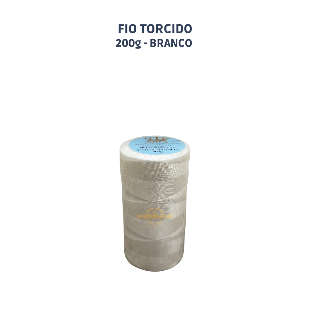 Fio Torcido Nylon Multifilamento 250g (BRANCO)